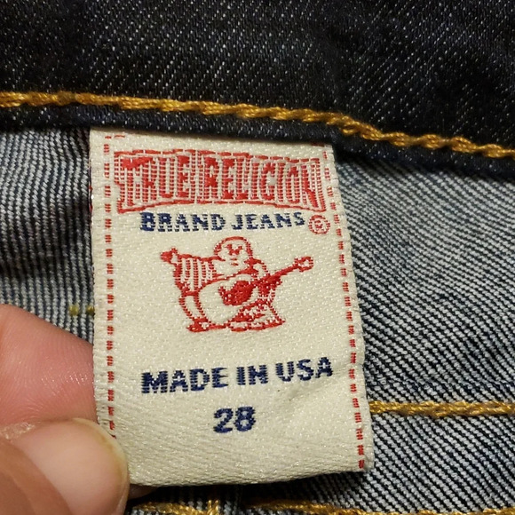 True religion jeans excellent condition dark wash boot cut pocket flap - Picture 5 of 9